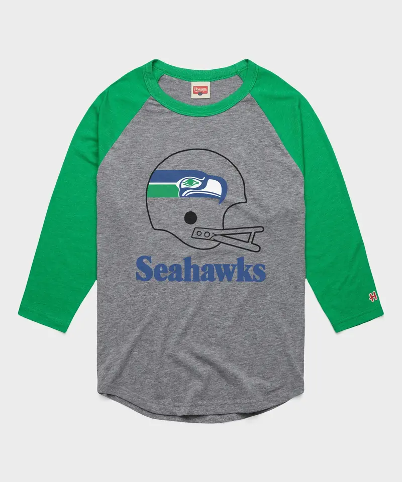Seattle Seahawks Big Helmet Raglan 1