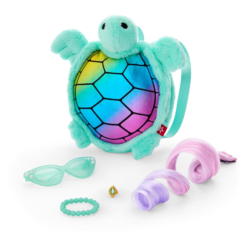 Shimmering Sea Turtle Backpack & Accessory Set For 18-Inch Dolls 1