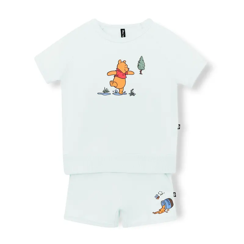 Short Sleeve Jogger Set In Winnie The Pooh On Dew 2
