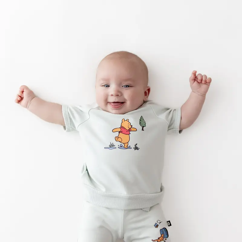 Short Sleeve Jogger Set In Winnie The Pooh On Dew 3