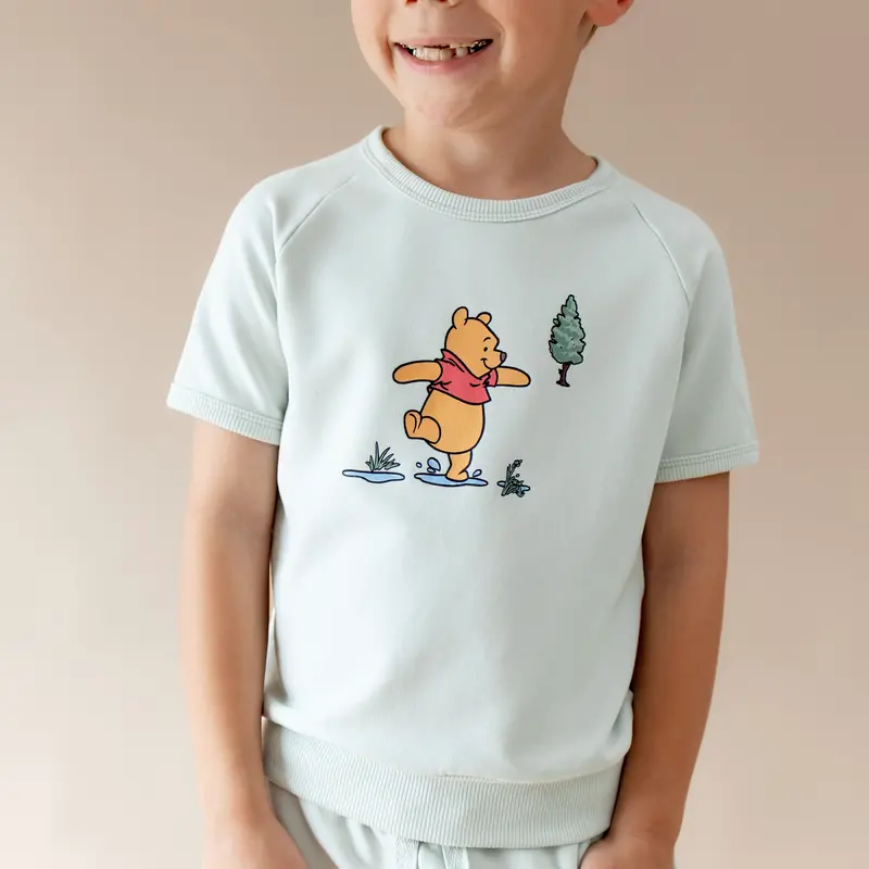 Short Sleeve Jogger Set In Winnie The Pooh On Dew 5