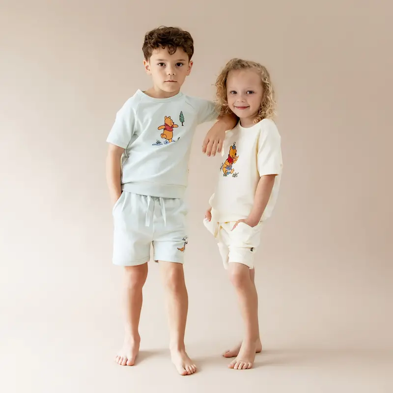 Short Sleeve Jogger Set In Winnie The Pooh On Dew 8