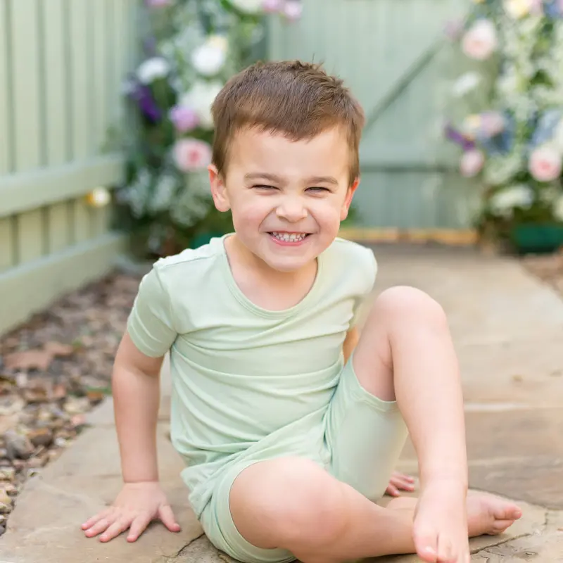 Short Sleeve Pajamas In Basil 3
