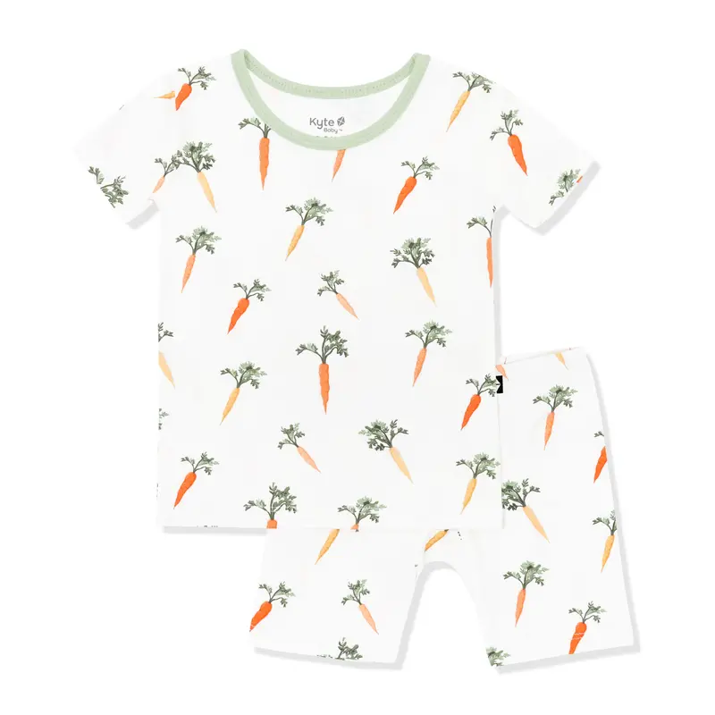 Short Sleeve Pajamas In Carrot 2