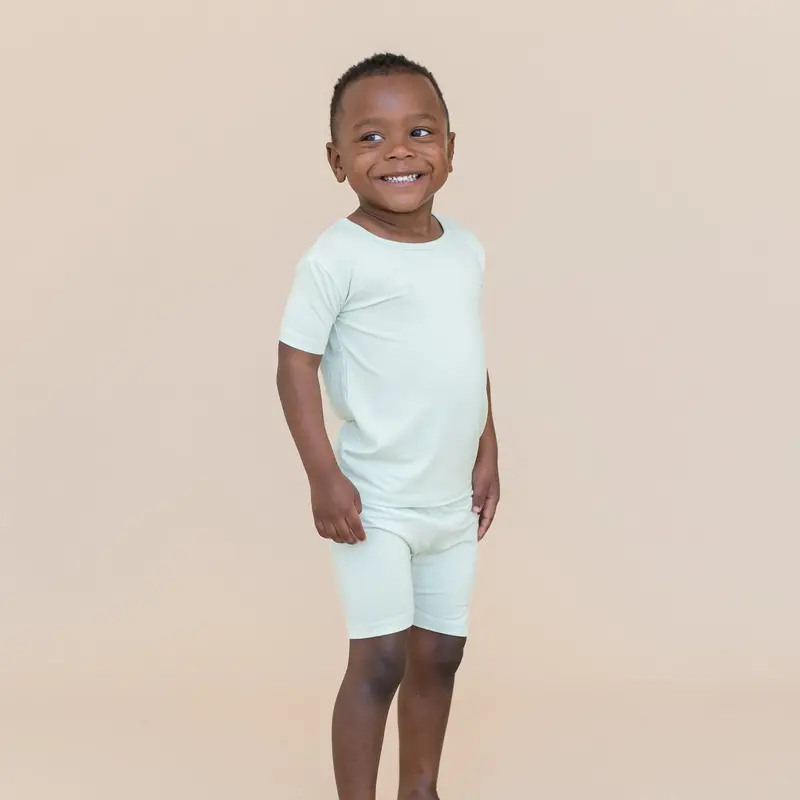 Short Sleeve Pajamas In Dew 1