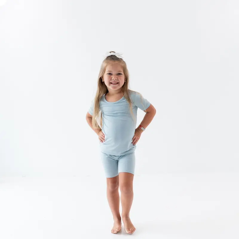 Short Sleeve Pajamas In Fog 1