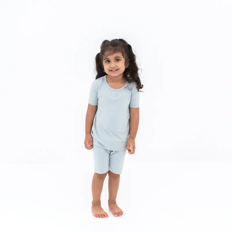 Short Sleeve Pajamas In Fog 3