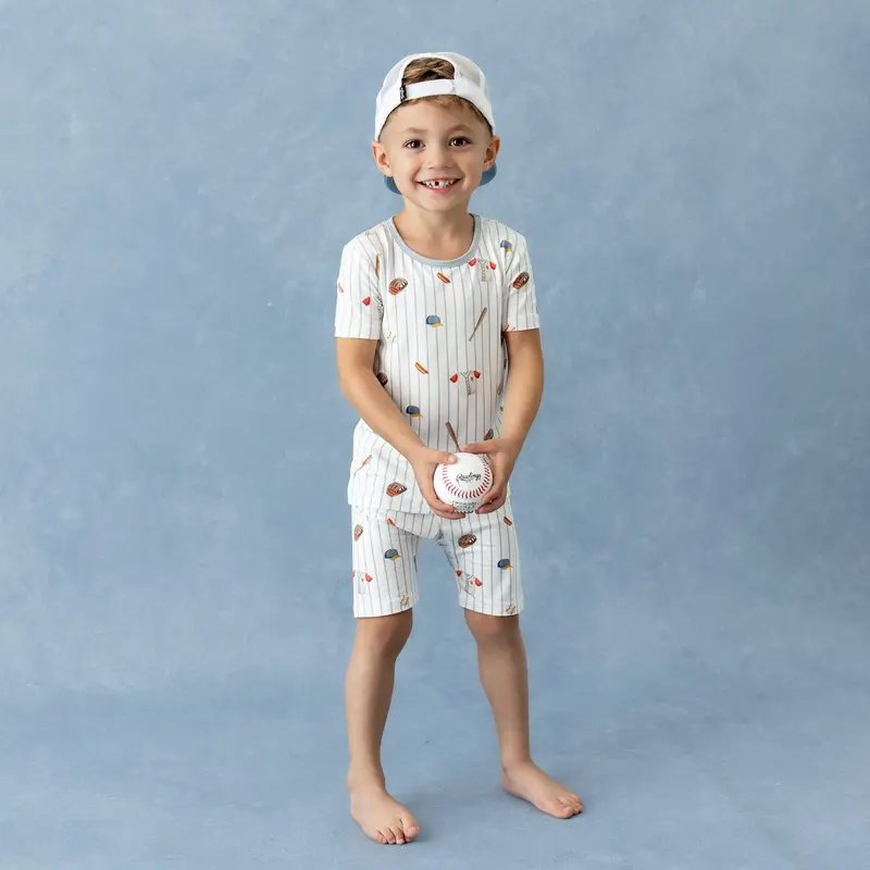 Short Sleeve Pajamas In Home Run 1