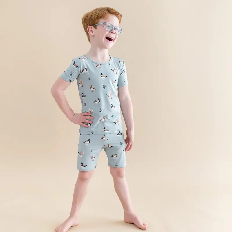 Short Sleeve Pajamas In Mallard Duck 3