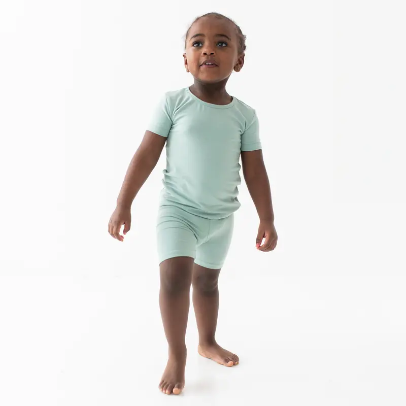 Short Sleeve Pajamas In Sage 3