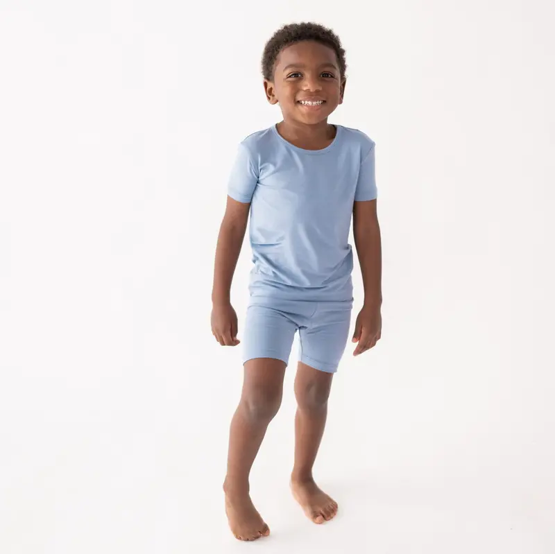 Short Sleeve Pajamas In Slate 1