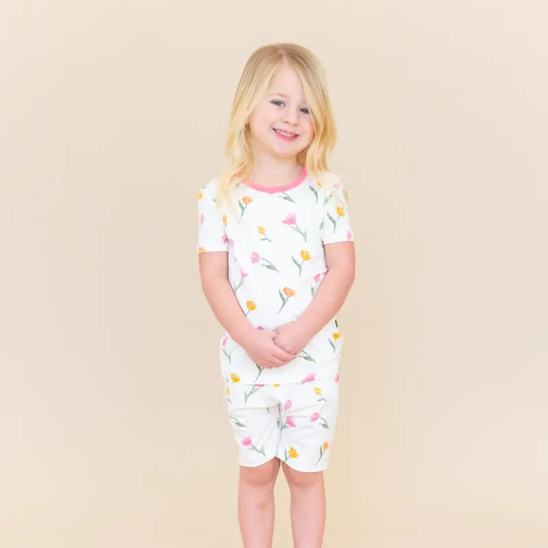 Short Sleeve Pajamas In Tulip 1
