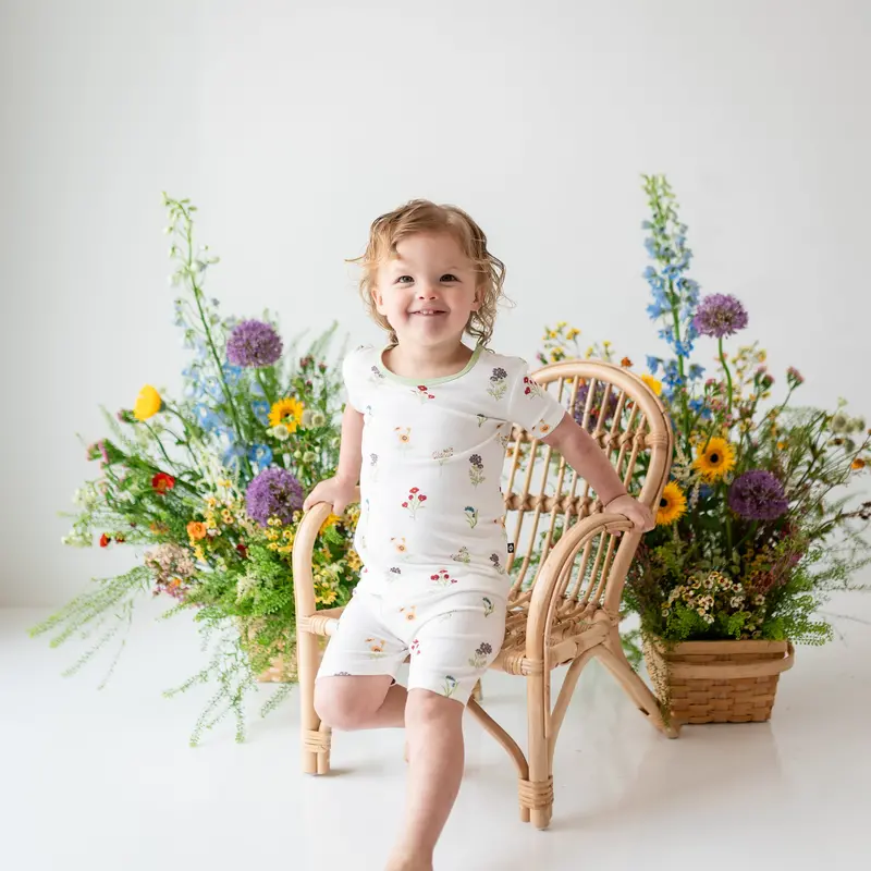 Short Sleeve Pajamas In Wildflower 1
