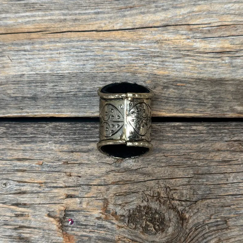 Silver Engraved Floral Wild Rag Slide #Ps102 2