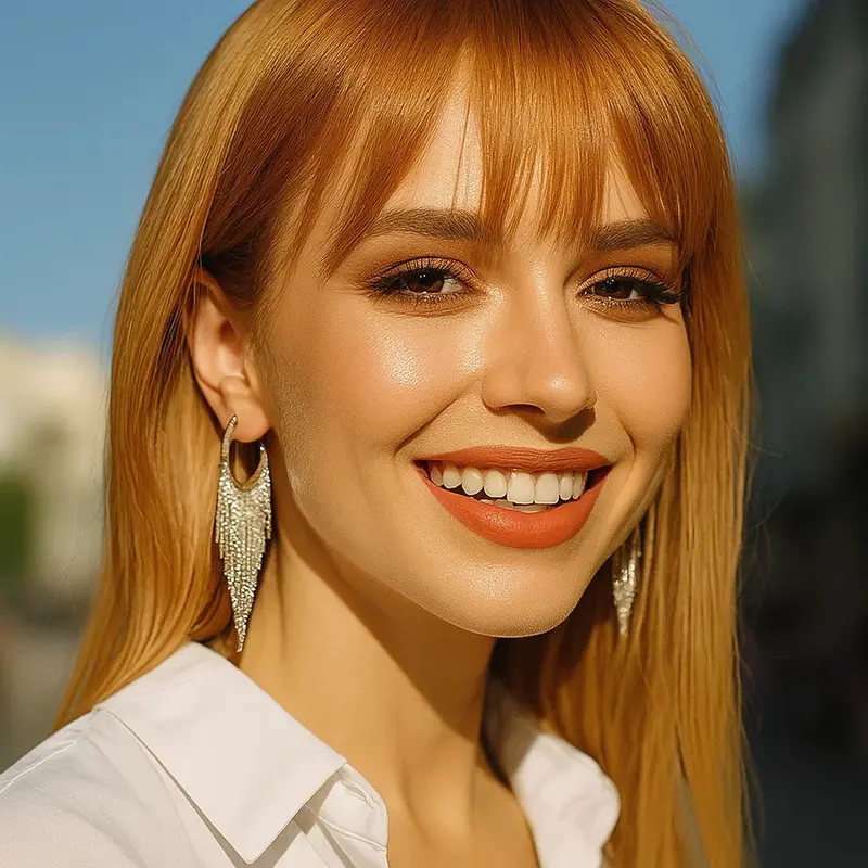 Silver Ranch Style Fringe Fashion Earrings 1
