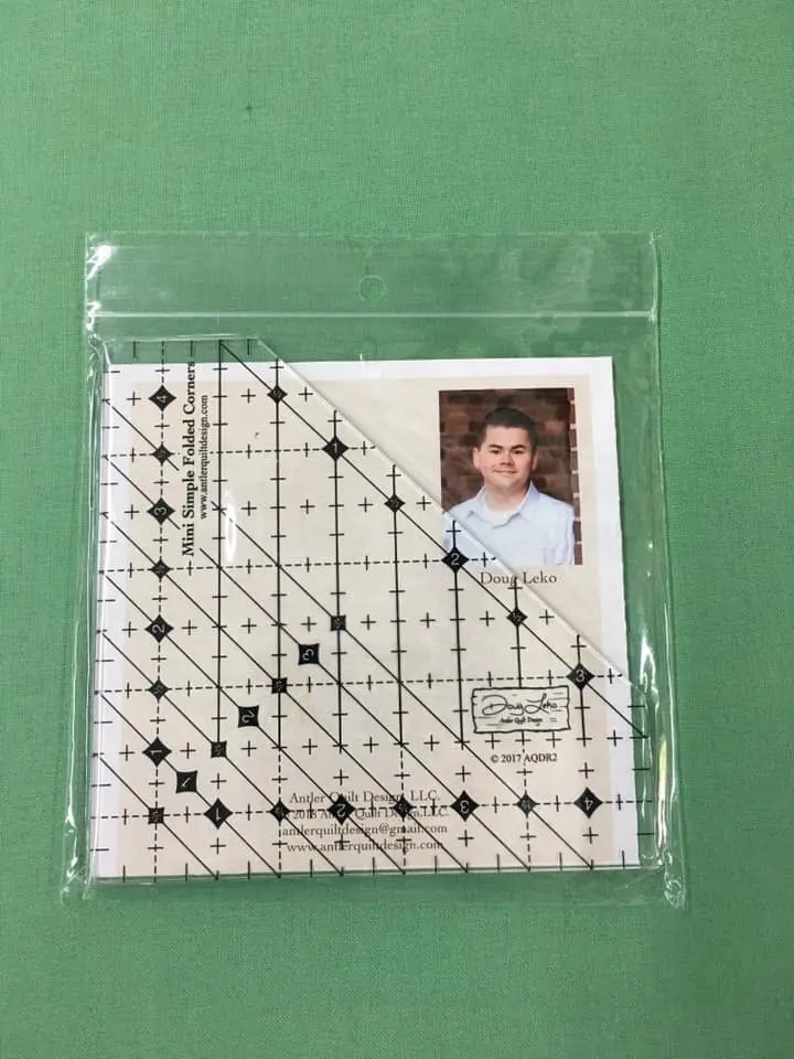 Simple Folded Corners Ruler -  By Doug Leko Antler Quilt Designs 1