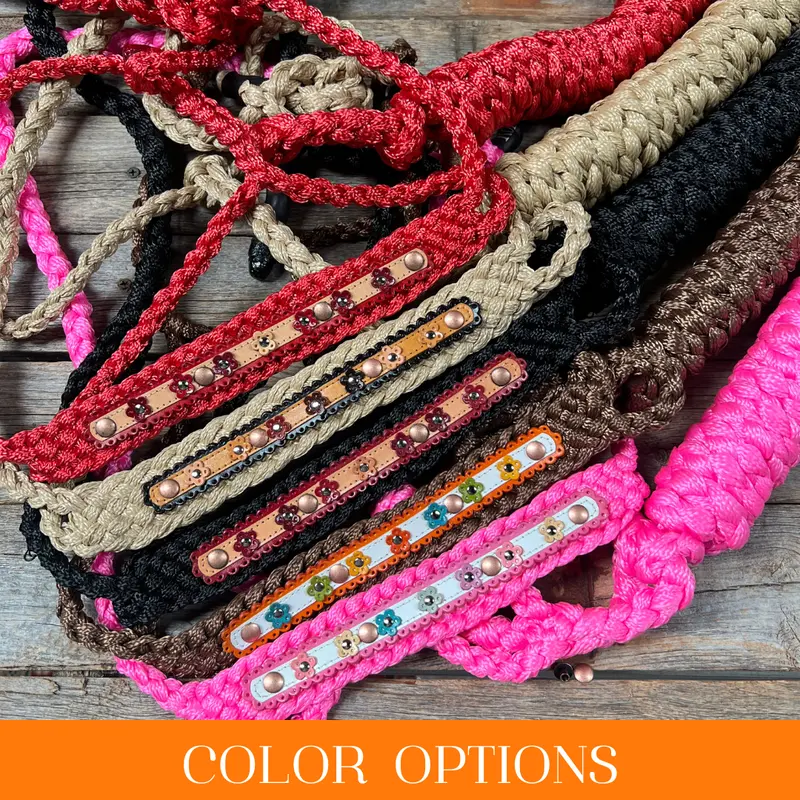 Single Flower Mule Tape Halter 1
