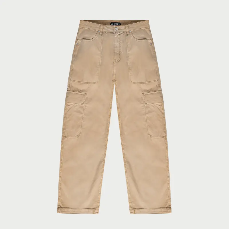 Six Pocket Cargo Pants (Camel) 1