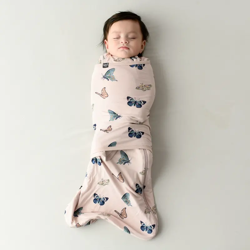 Sleep Bag Swaddler In Blush Butterfly 0.5 1