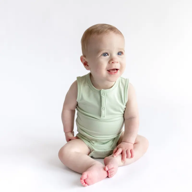 Sleeveless Bodysuit In Basil 1