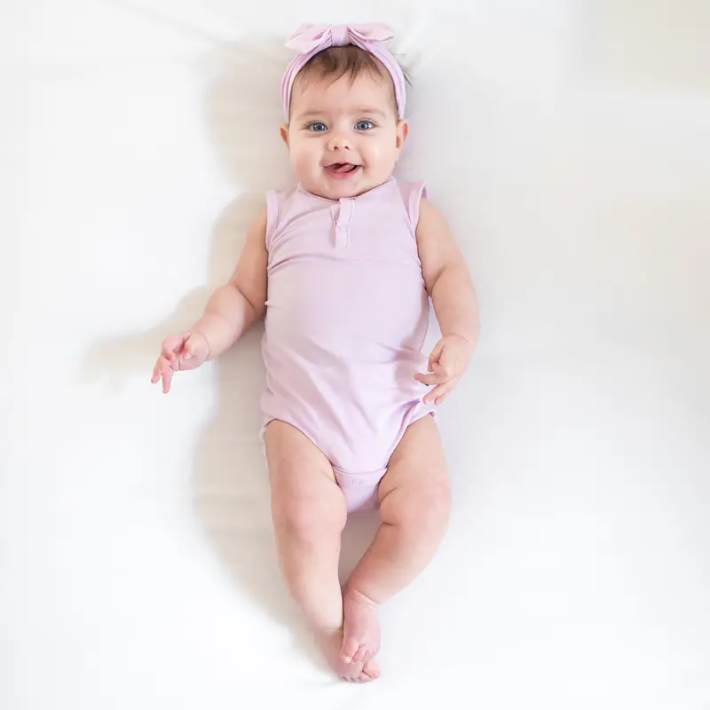 Sleeveless Bodysuit In Thistle 1