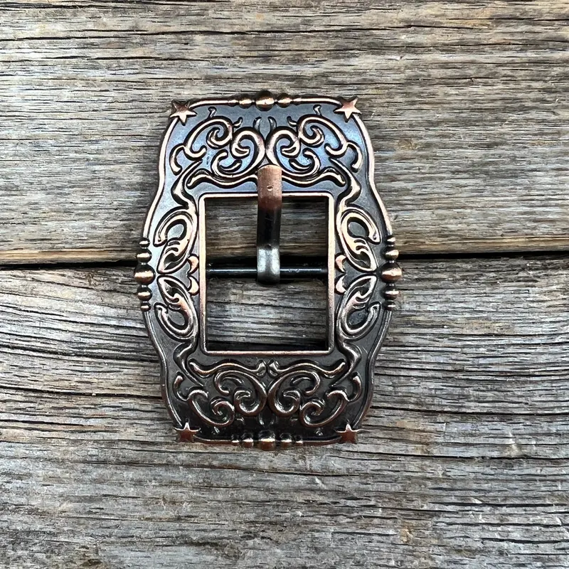 Small Star Copper Cart Buckle W176b 1