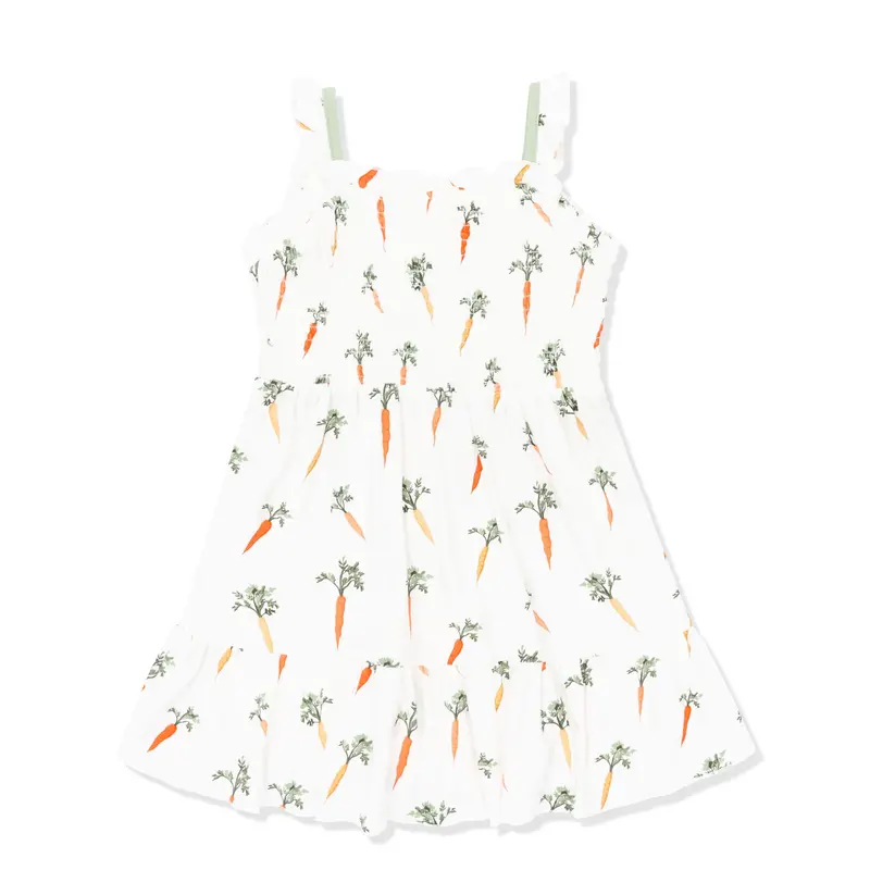 Smocked Dress In Carrot 2