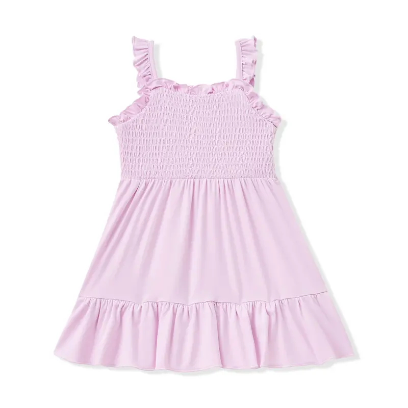 Smocked Dress In Thistle 2