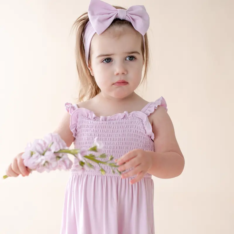 Smocked Dress In Thistle 4
