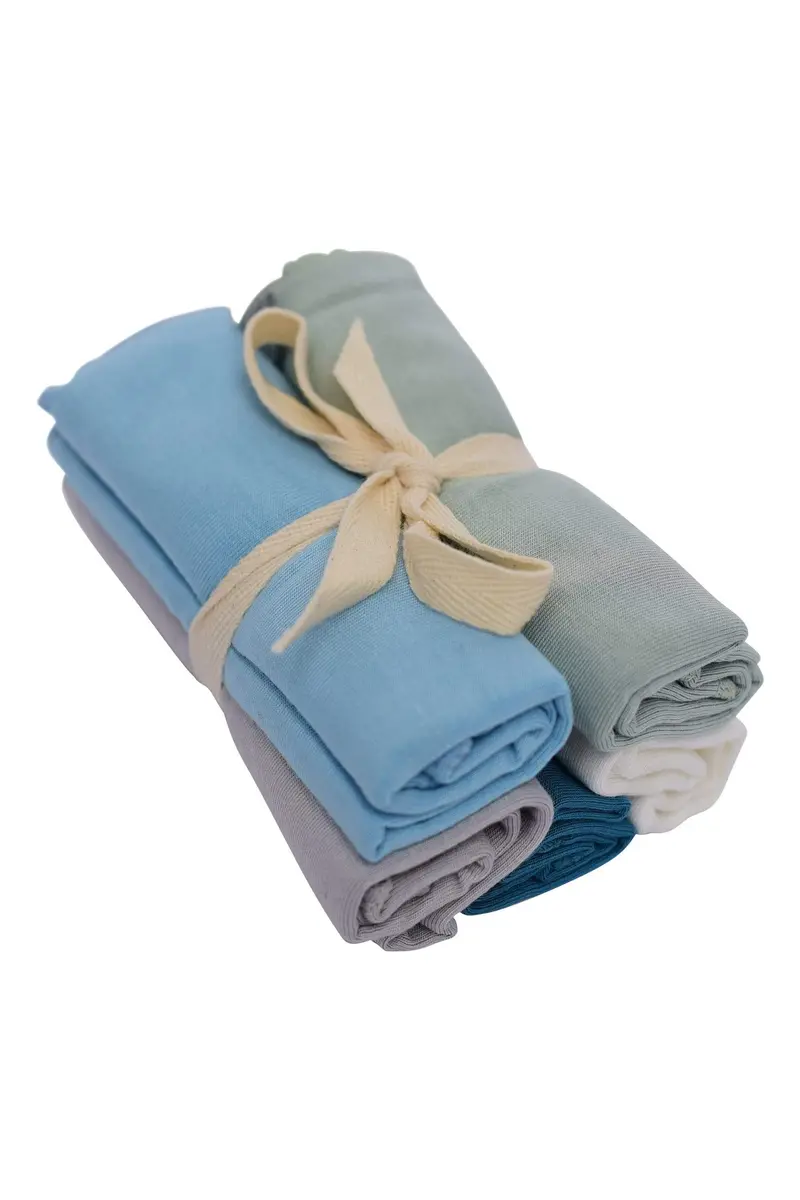 Solid Washcloth Combo 5-Pack In Cool 1