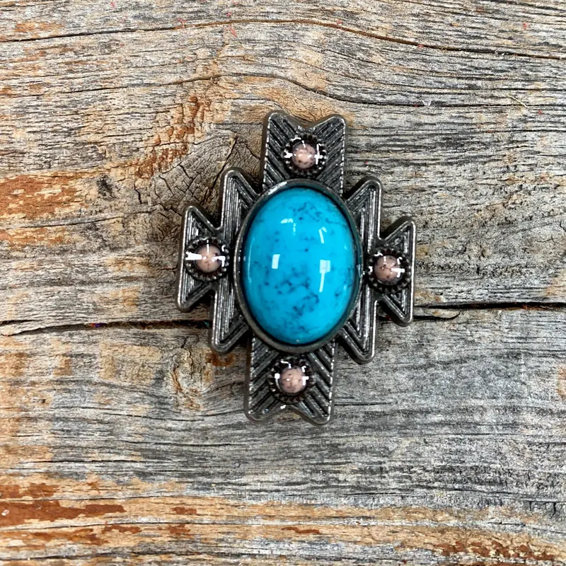 South West Turquoise Western Concho W204 2