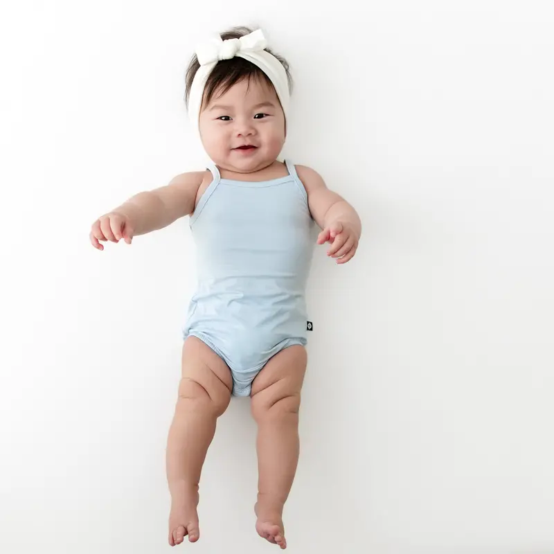 Spaghetti Strap Leotard In Breeze 1