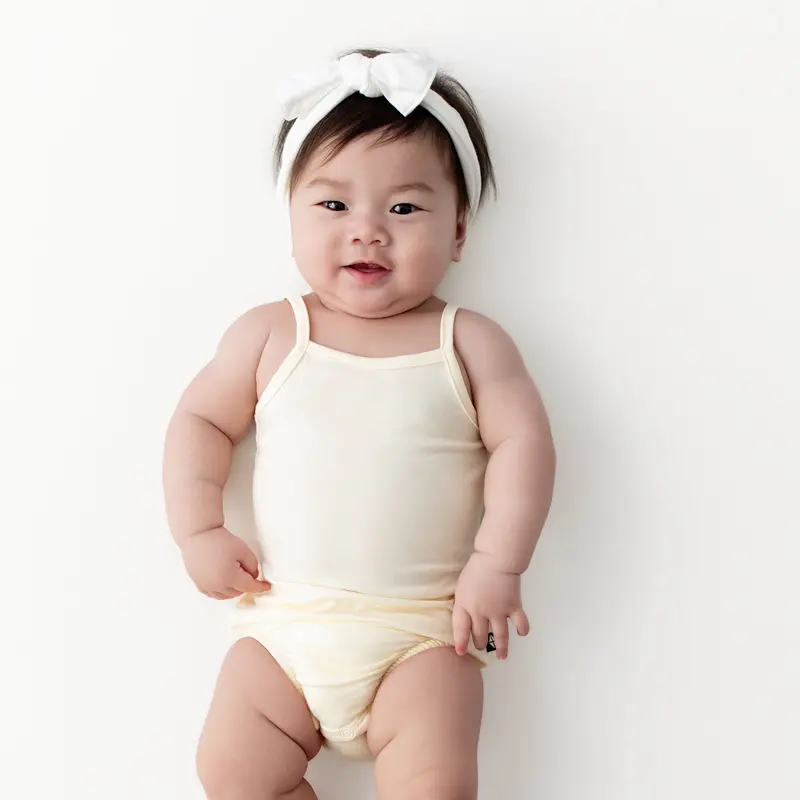 Spaghetti Strap Leotard In Chamomile 1