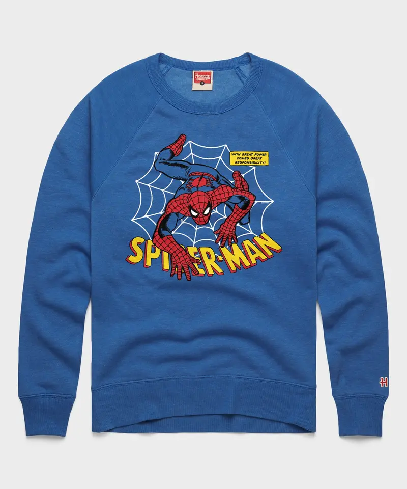 Spider-Man With Great Power Crewneck 1