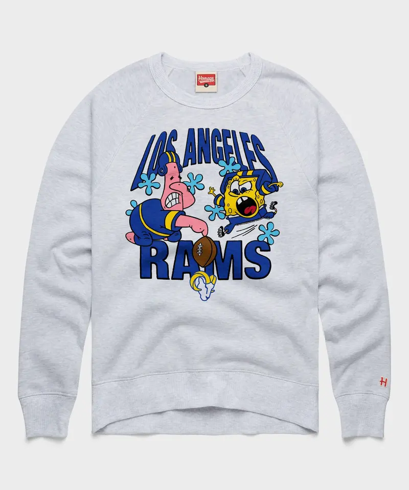 Spongebob And Patrick X La Rams Crewneck 1