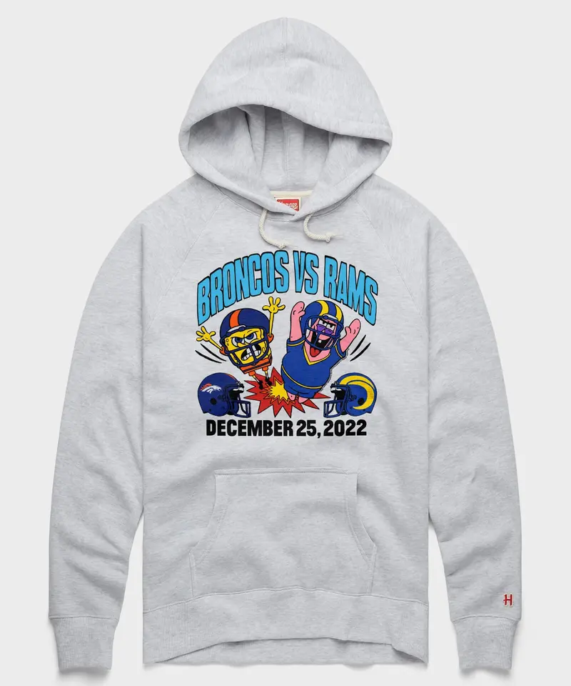 Spongebob X Broncos Vs Rams 2022 Hoodie 1