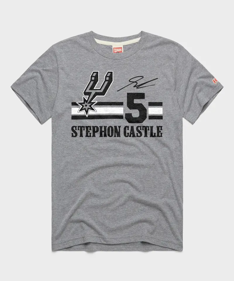 Spurs Stephon Castle Signature Jersey 1