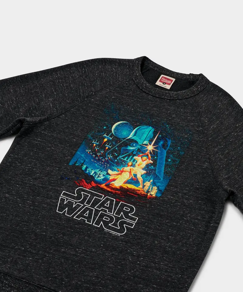 Star Wars Episode Iv A New Hope Poster Crewneck 2