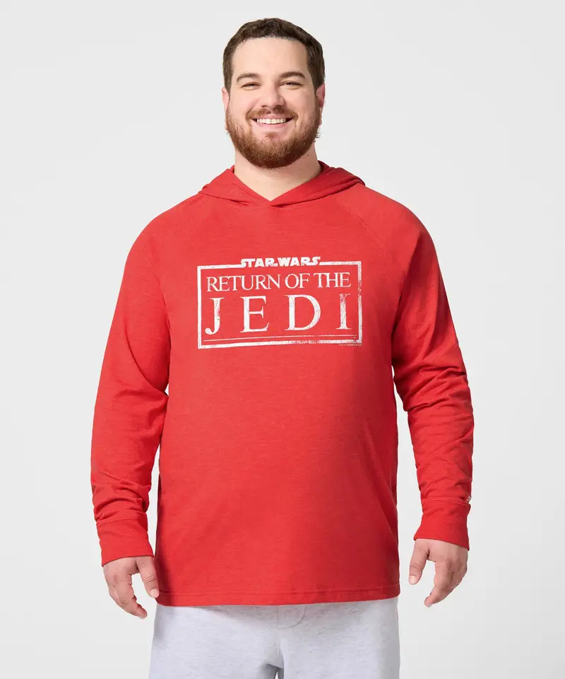 Star Wars Return Of The Jedi Logo Lightweight Hoodie 3