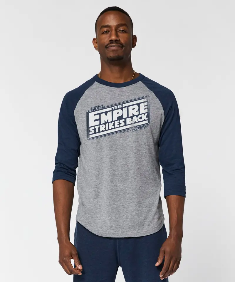 Star Wars The Empire Strikes Back Logo Raglan 3