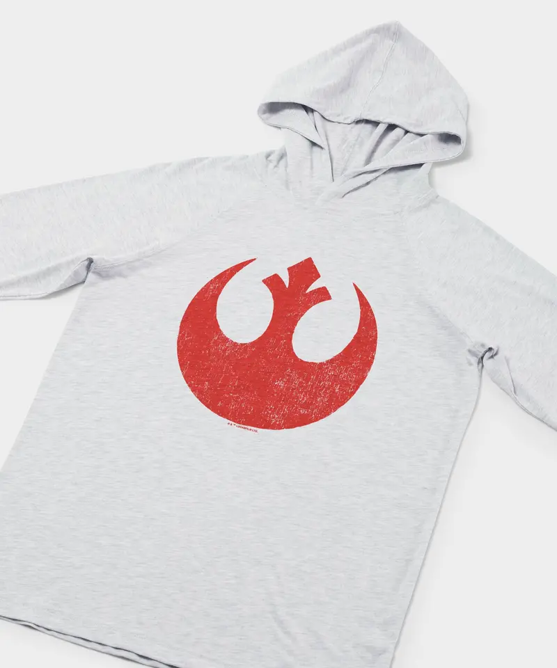 Star Wars The Rebellion Logo Lightweight Hoodie 2