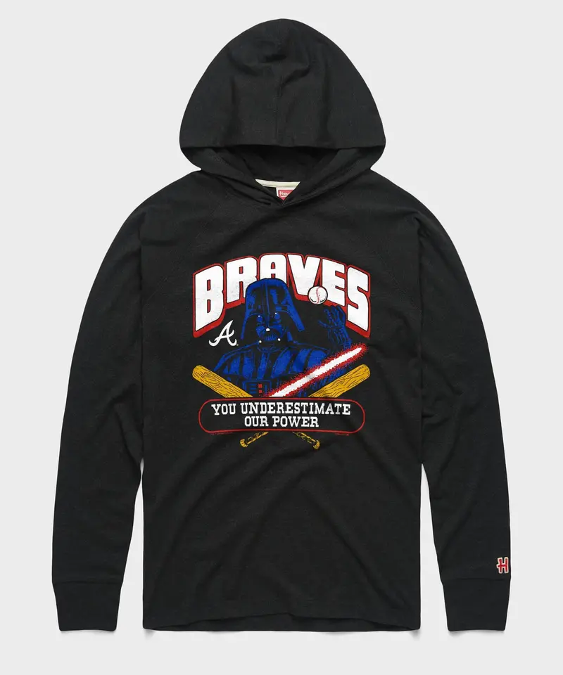 Star Wars X Atlanta Braves Dark Side Lightweight Hoodie 1