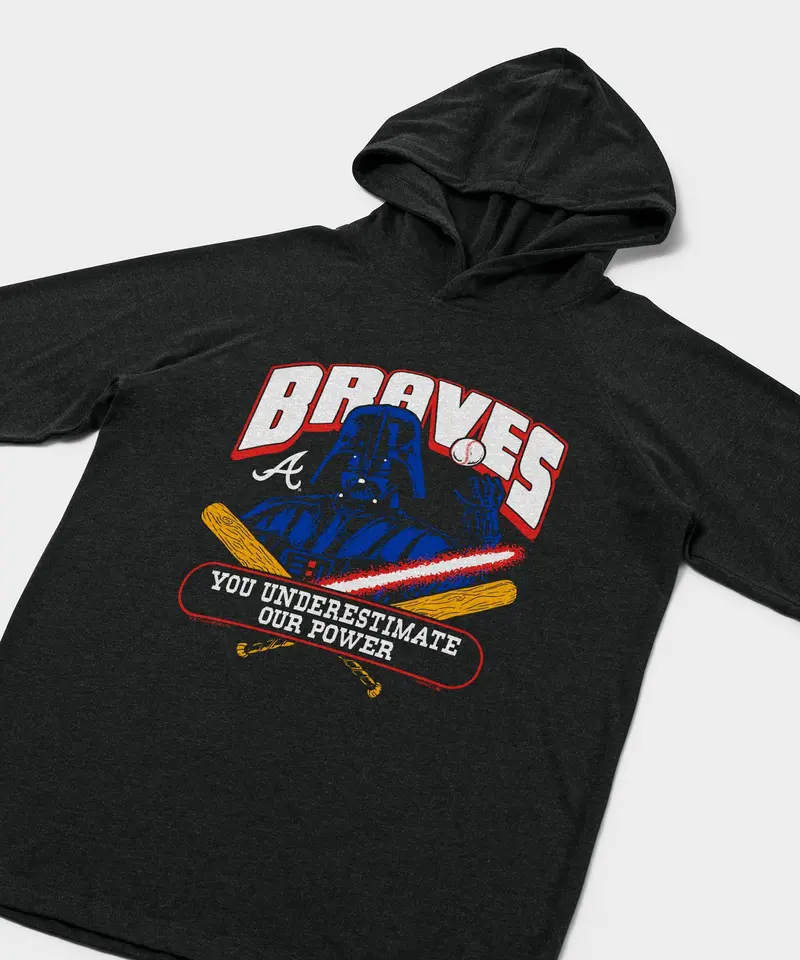 Star Wars X Atlanta Braves Dark Side Lightweight Hoodie 2
