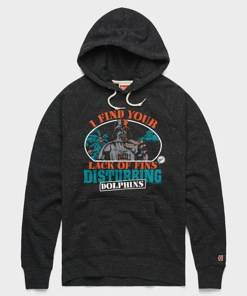 Star Wars X Miami Dolphins Dark Side Hoodie 1