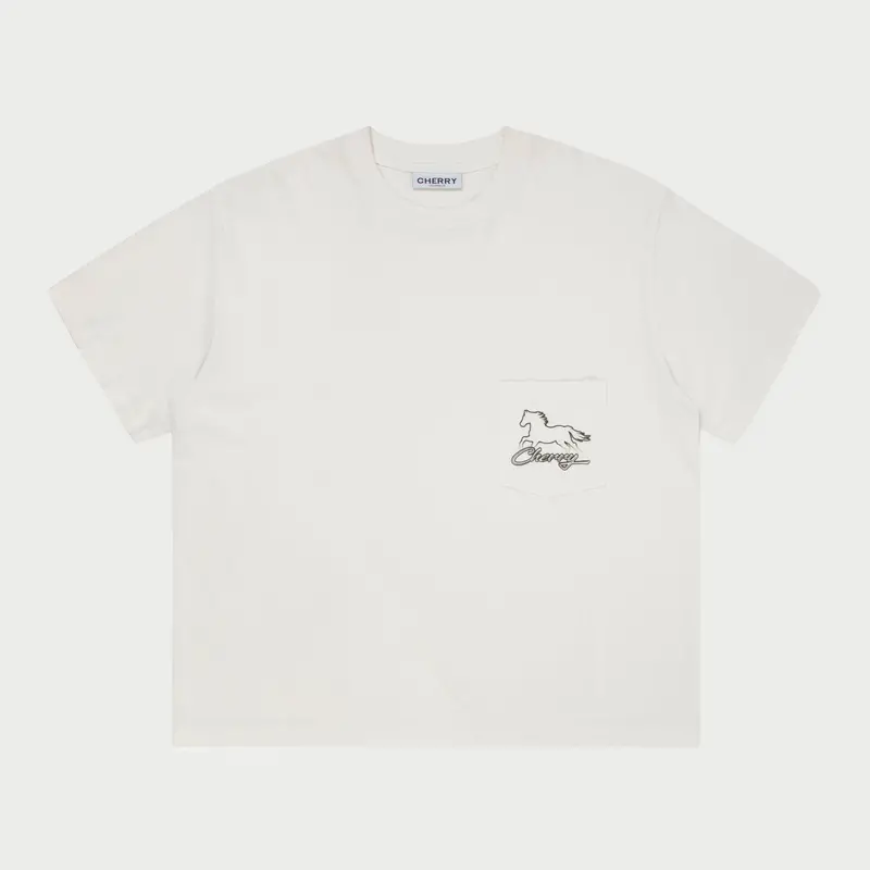 Stardust Boxy Pocket Tee (Vintage White) 1