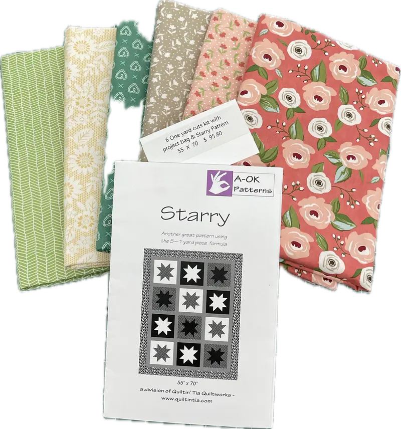 Starry 5 - 1-Yard Lella Boutique Quilt Kit 1