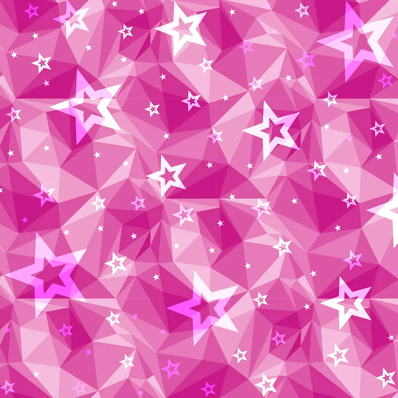 Starry Pink Gift Wrap 1