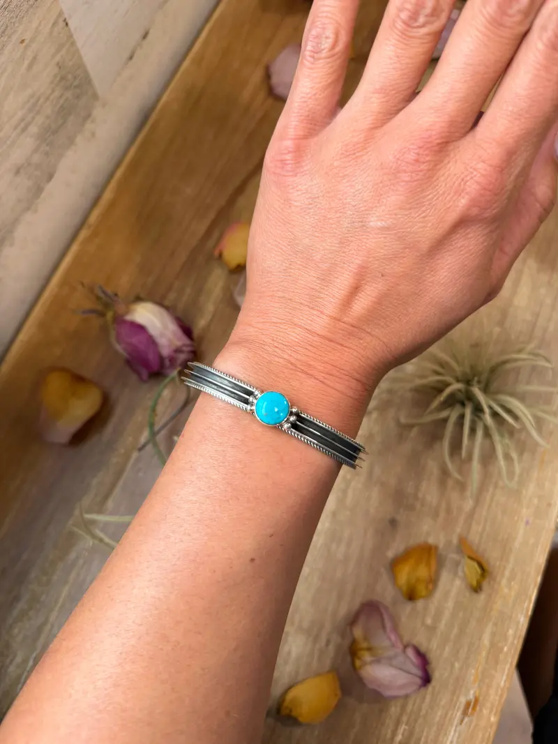 Sterling Silver Turquoise Cuff Bracelet 1