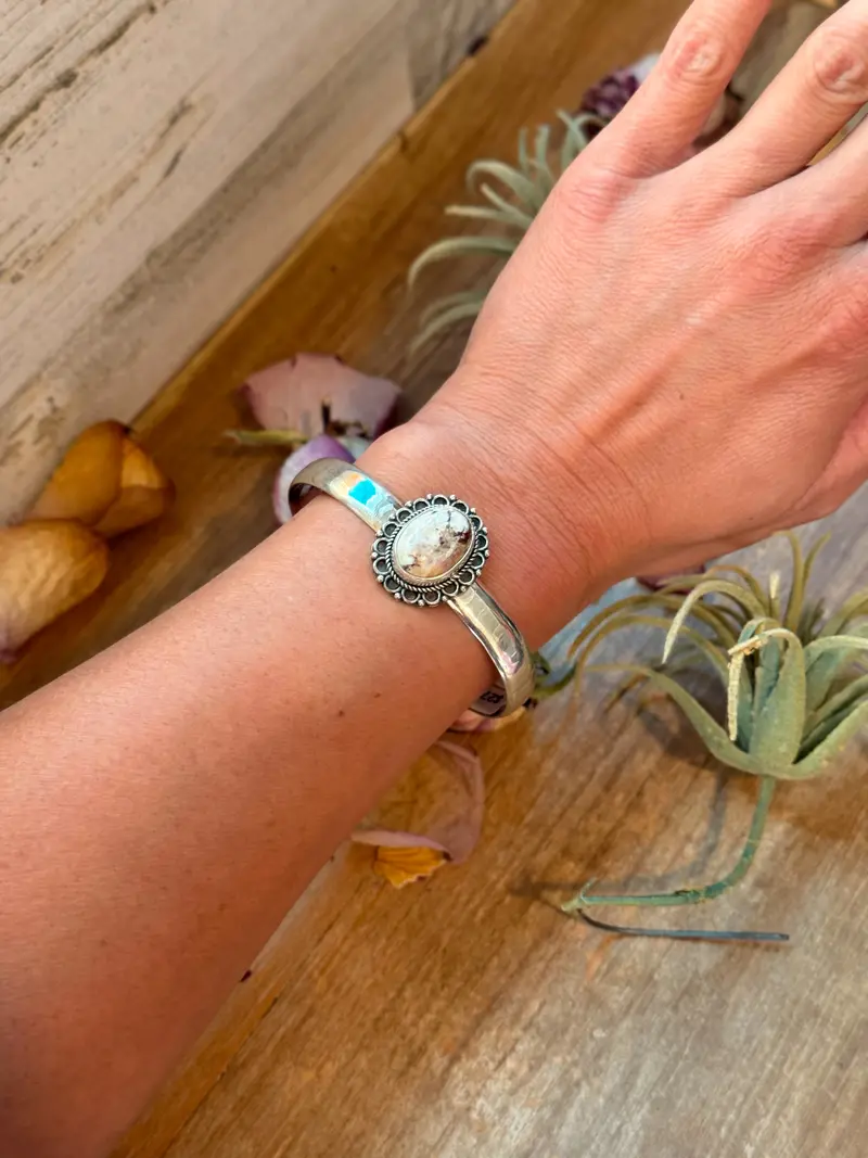Sterling Silver Wild Horse Cuff Bracelet 1