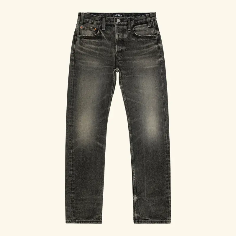 Straight 5 Pocket Denim (Grey) 1